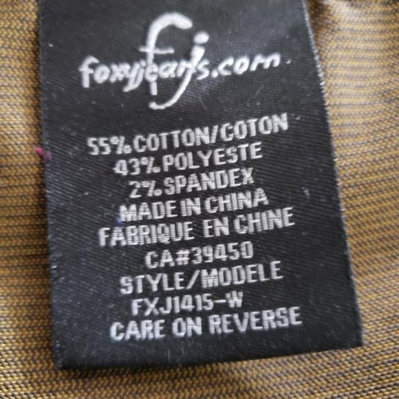 Foxy Jeans Acid-Wash Long, Corduroy Jacket - Picture 10 of 10